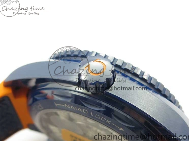 0521 Planet Ocean 45.5mm Big Blue Real Ceramic VSF 1:1 Best Edition on Blue Rubber Strap A8906 Super Clone Unique 7896